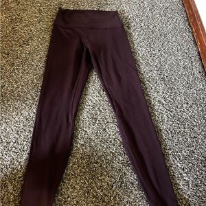 Lulu lemon dark purple High-Waisted Leggings